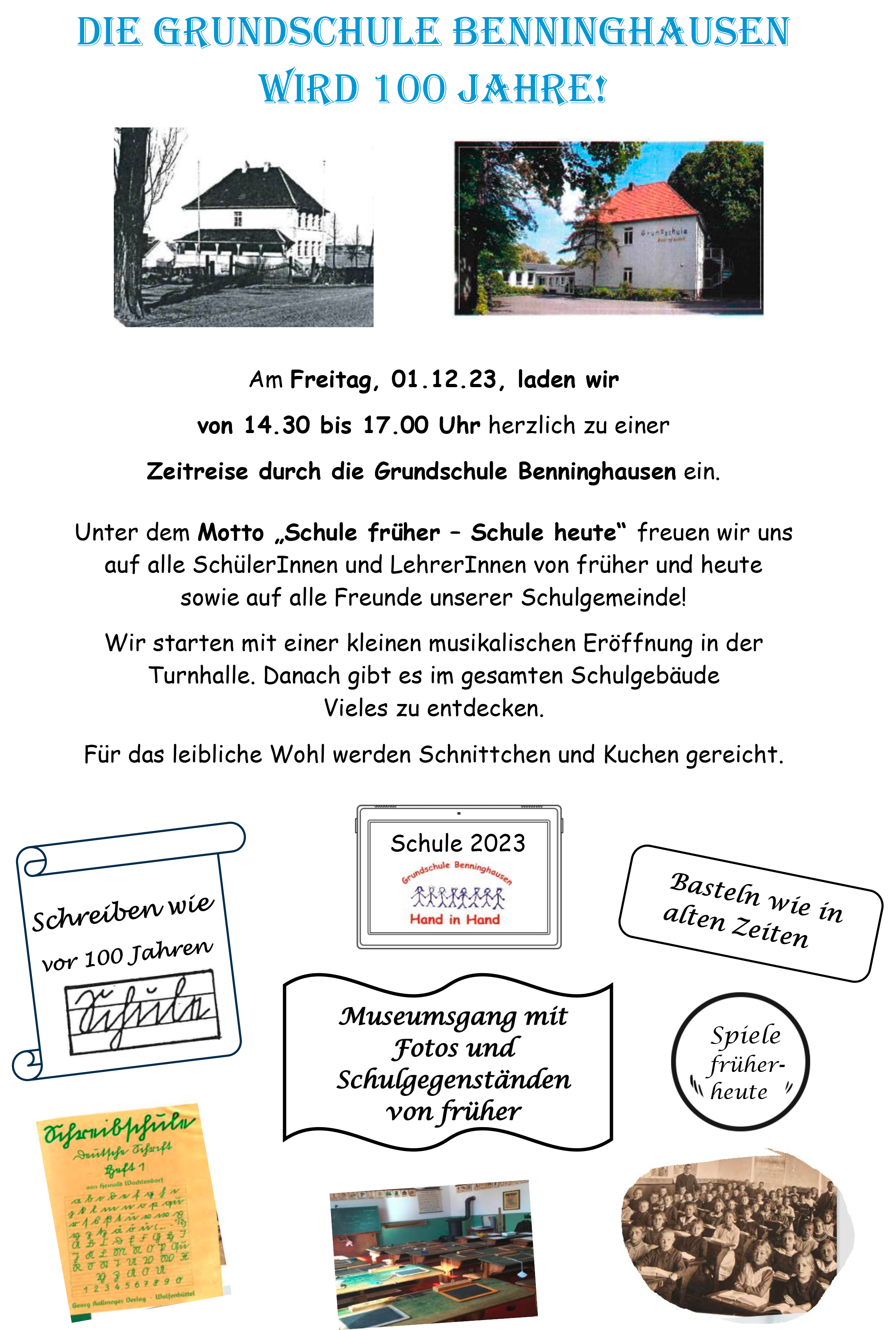 Die Grundschule Benninghausen wird 100 Jahre!